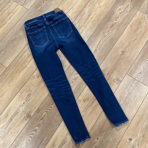 American Eagle super stretch blue jeans size 4 regular - Picture 6 of 6